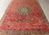 Vintage Mashad Hand-Knotted Wool Persian Rug (Size: 210 X 320 CM)